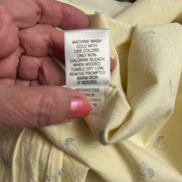 Sonoma Men’s Short Sleeve Shirt Casual Whimsy Lemonade/Cocktail Design - Picture 8 of 10